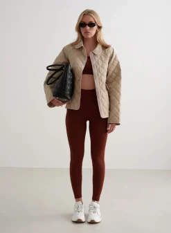 Høstjakker|Jakker Til Hverdags^AIM’N Quilted Femme Jacket Beige