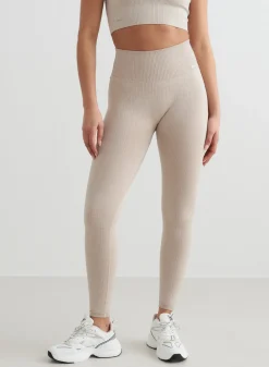 Treningstights|Ribbete Tights^AIM’N Ribbed Seamless Tights Beige