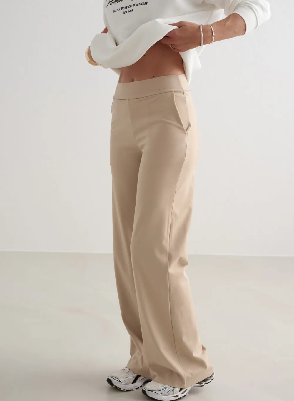 Sense Tights|Workout Pants^AIM’N Sense Wide Pants Beige