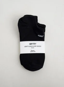 Sokker^AIM’N Aim'n Logo Low Socks 3-pack Black