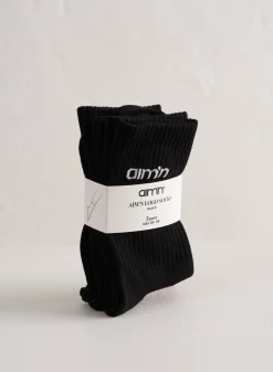 Sokker^AIM’N Aim'n Logo Socks 3-pack Black