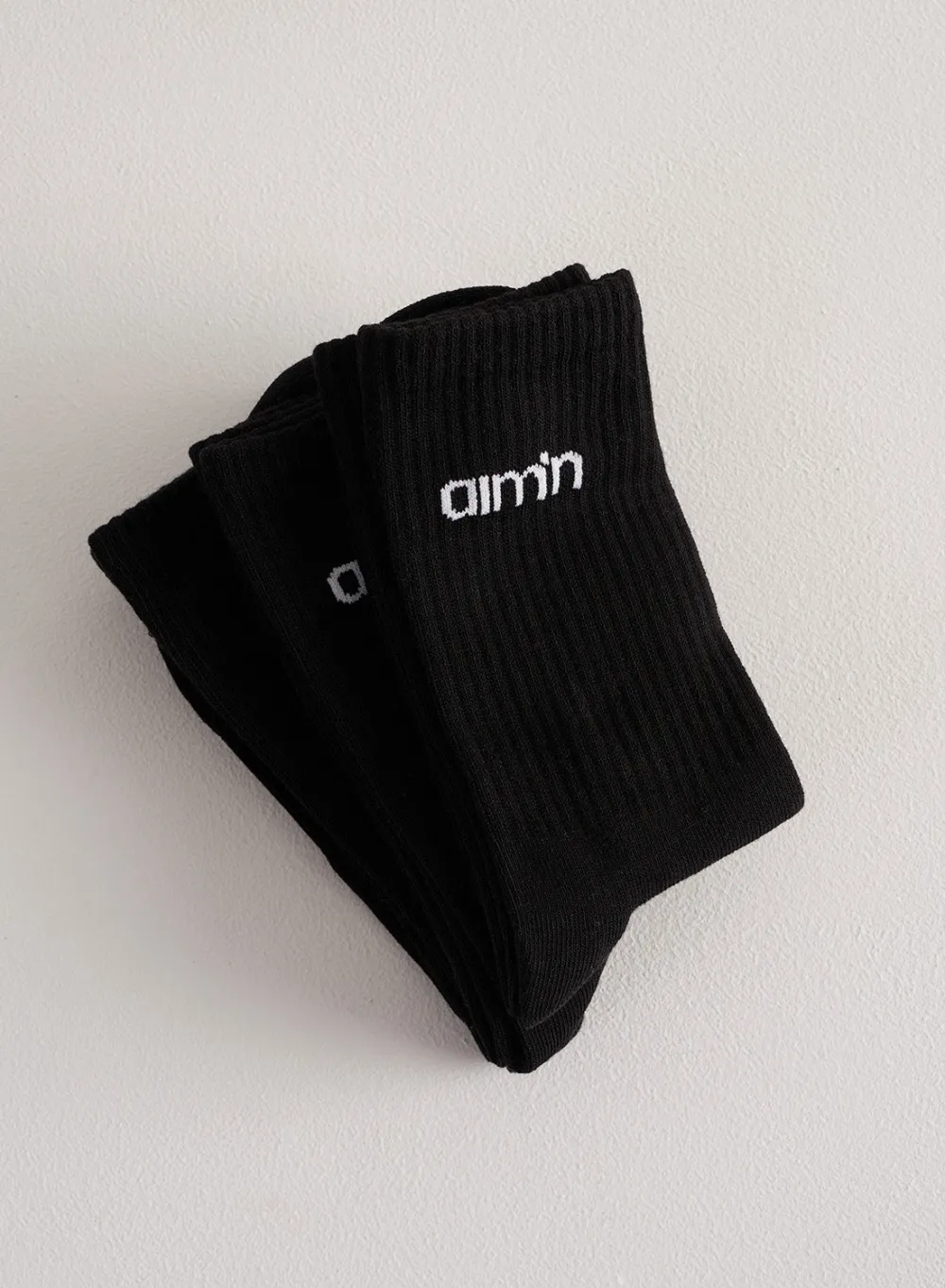 Sokker^AIM’N Aim'n Logo Socks 3-pack Black