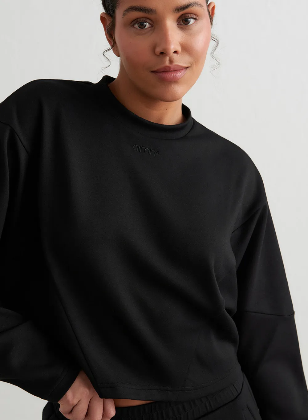 Sweatshirts|Gensere^AIM’N Comfy Block Sweatshirt Black