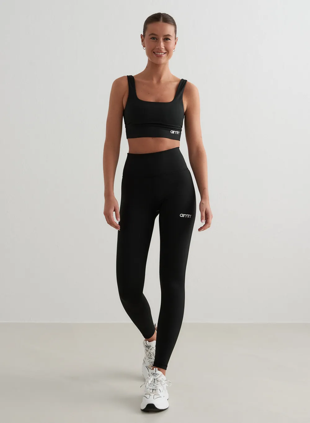 Treningstights|Tights i Kjernemateriale^AIM’N Core Tights Black