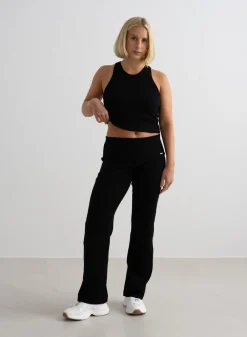 Petite Tights|Myke Bukser^AIM’N Ease Ribbed Petite Pants Black