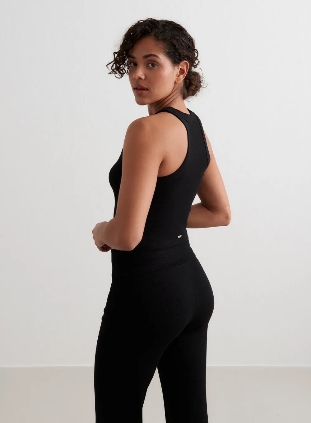Tank Tops Og Trenings Tank Tops|Cropped Tank Tops^AIM’N Ease Ribbed Tank Top Black