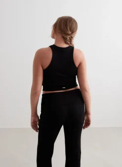 Tank Tops Og Trenings Tank Tops|Cropped Tank Tops^AIM’N Ease Ribbed Tank Top Black