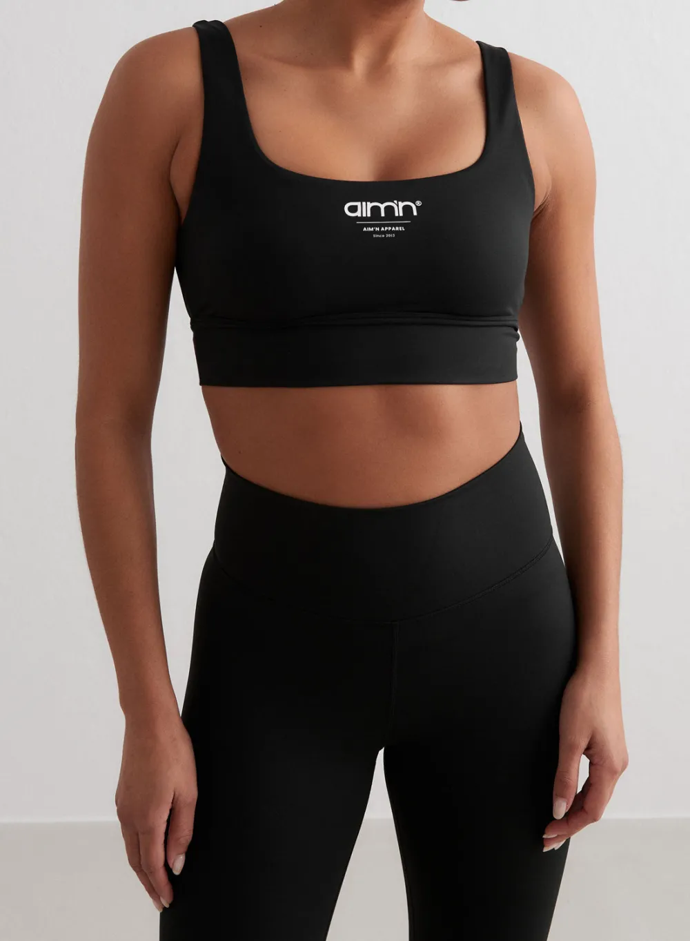 Core Material Sports Bras^AIM’N Edge Core Bra Black