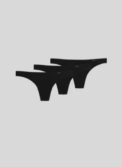 Truser^AIM’N Invisible Thong 3-PACK Black