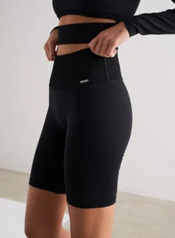 Seamless Biker Shorts|All Biker Shorts^AIM’N Black Limitless Seamless Biker Shorts
