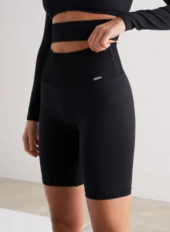 Seamless Biker Shorts|All Biker Shorts^AIM’N Black Limitless Seamless Biker Shorts