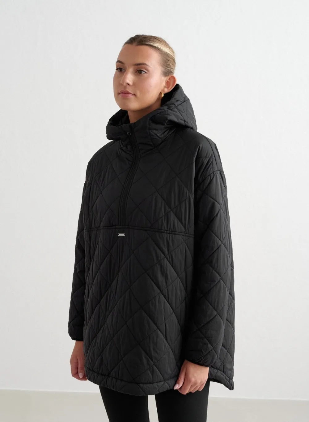 Anorakker|Høstjakker^AIM’N Oversized Quilted Anorak Black