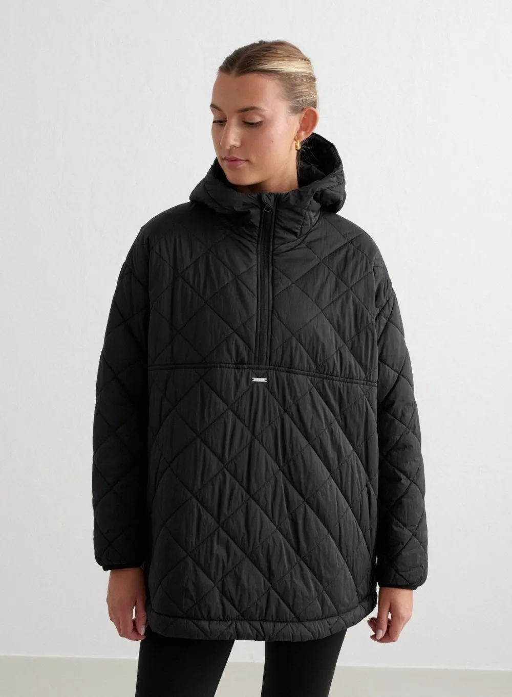 Anorakker|Høstjakker^AIM’N Oversized Quilted Anorak Black