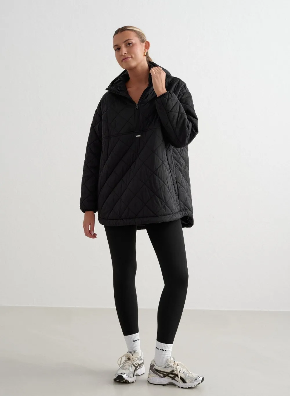 Anorakker|Høstjakker^AIM’N Oversized Quilted Anorak Black