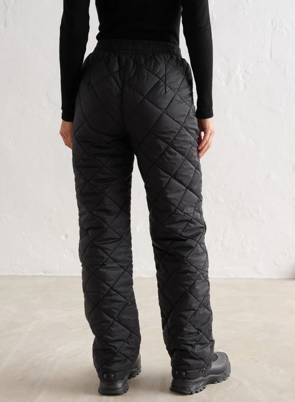 Outdoor Pants|Workout Pants^AIM’N Black Quilted Pants