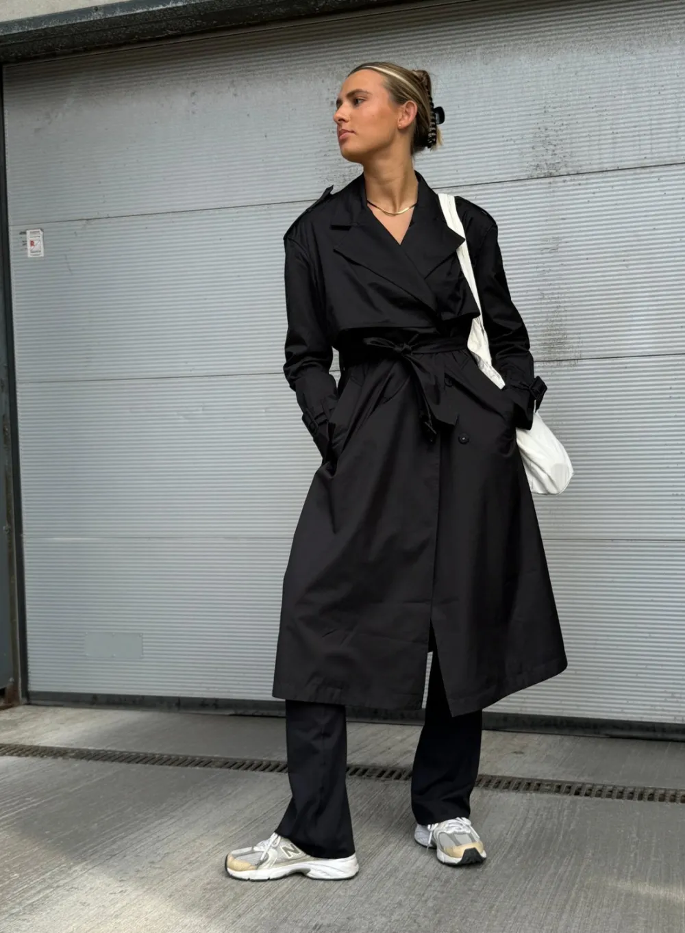 Høstjakker|Jakker Til Hverdags^AIM’N Recycled Tech Trench Coat Black