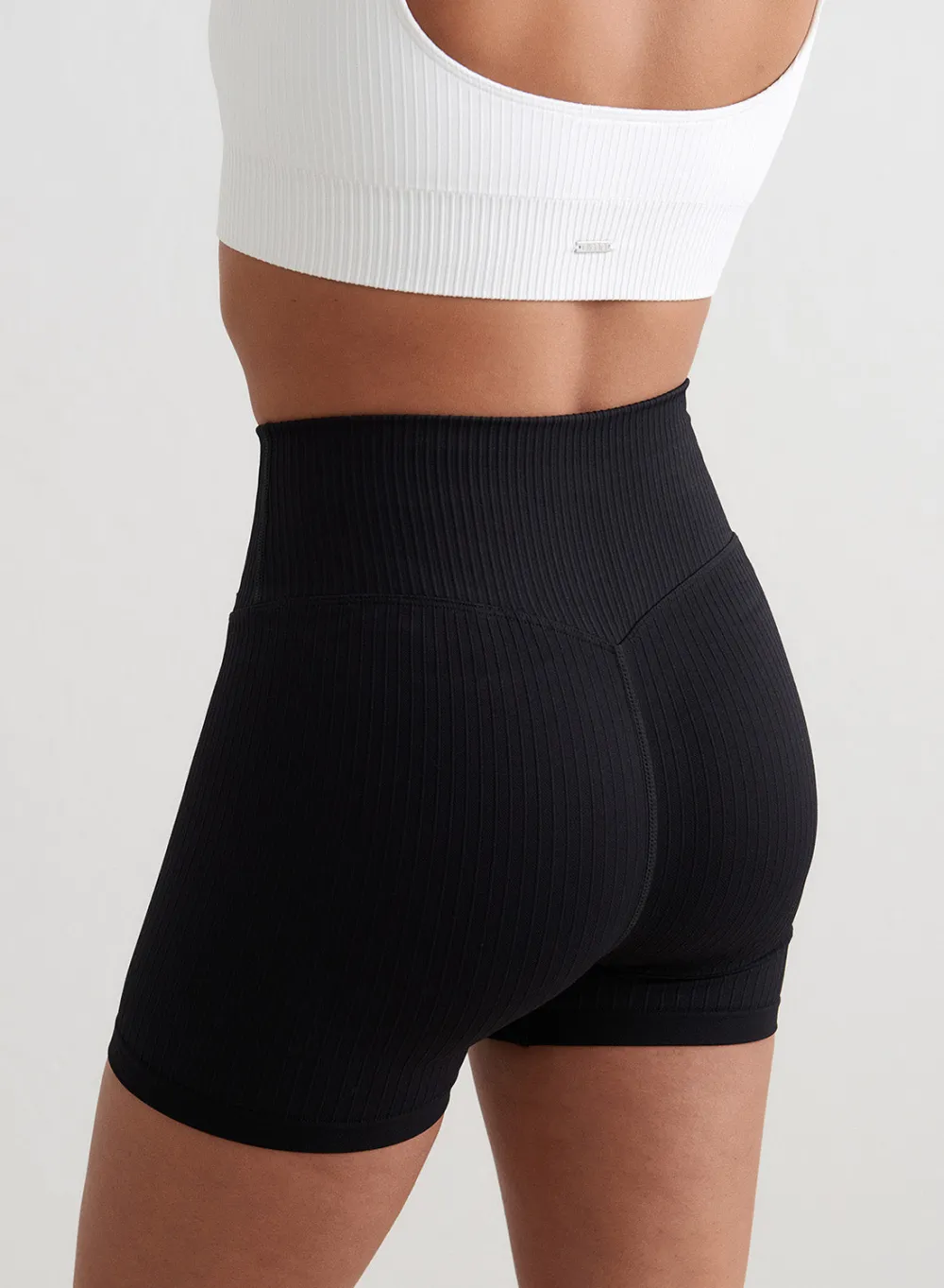 All Biker Shorts|Running Shorts^AIM’N Ribbed Midi Biker Shorts Black