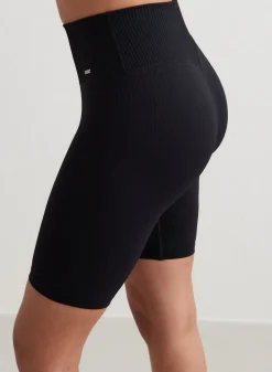 Seamless Biker Shorts|All Biker Shorts^AIM’N Ribbed Seamless Biker Shorts Black