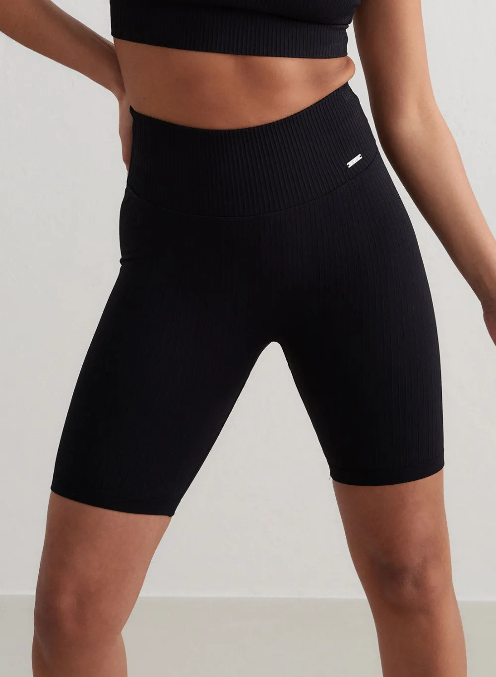 Seamless Biker Shorts|All Biker Shorts^AIM’N Ribbed Seamless Biker Shorts Black