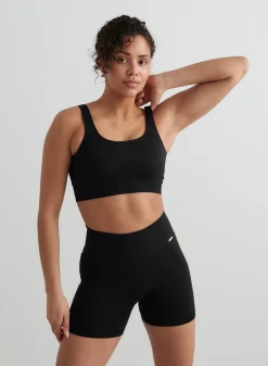 Ribbed Sports Bras|Seamless Sports Bras^AIM’N Ribbed Seamless Bra Black