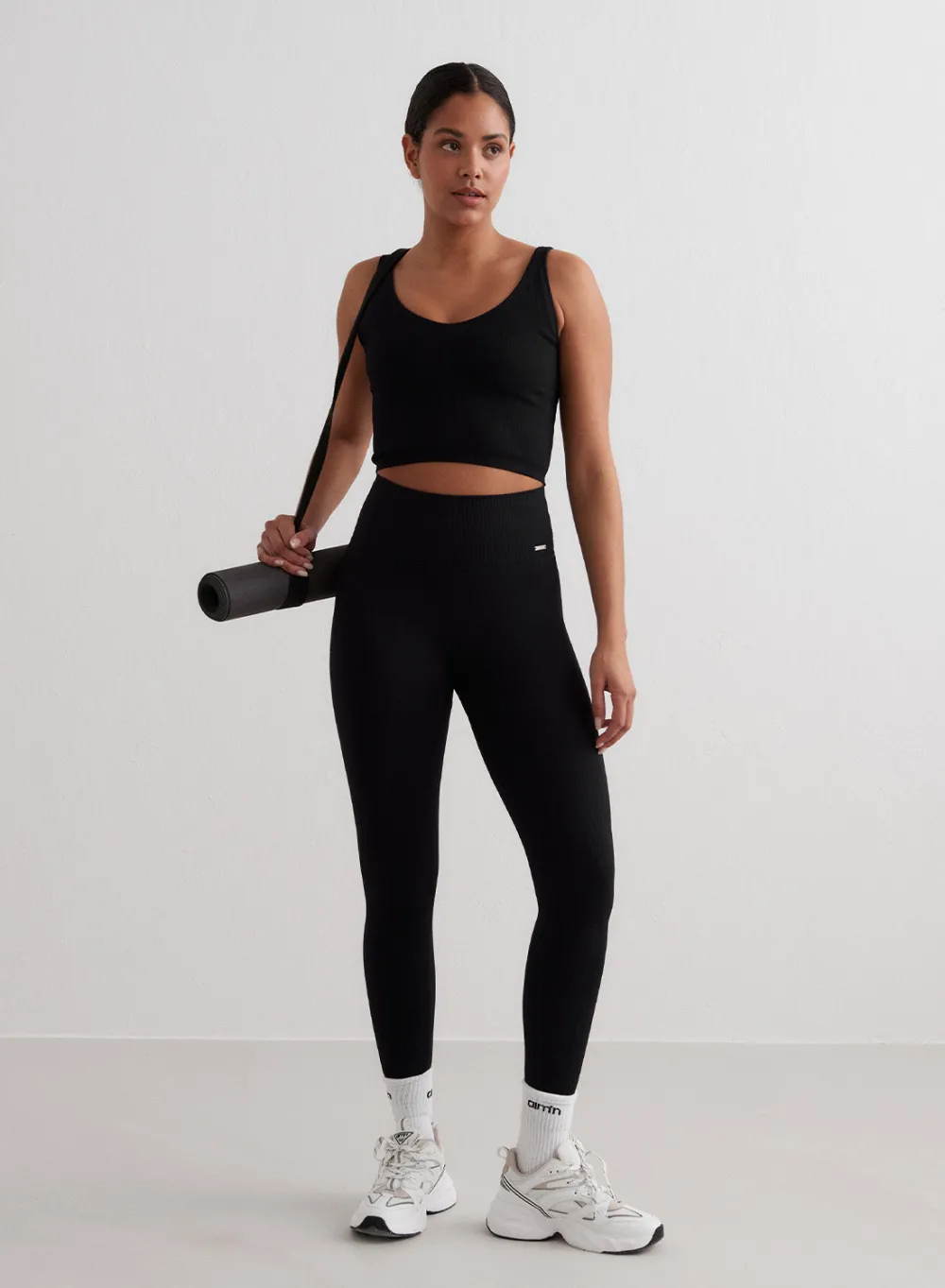 Tank Tops Og Trenings Tank Tops|Seamless Tank Tops^AIM’N Ribbed Seamless Bralette Black