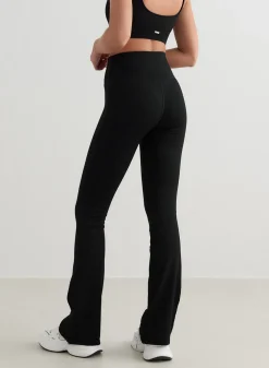 Treningstights|Ribbete Tights^AIM’N Ribbed Seamless Flare Tights Black
