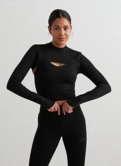Langermede Skjorter|Everyday Shirts^AIM’N Black Sculpting Long Sleeve Bolero