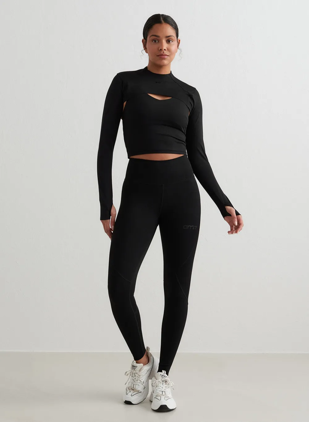 Langermede Skjorter|Everyday Shirts^AIM’N Black Sculpting Long Sleeve Bolero