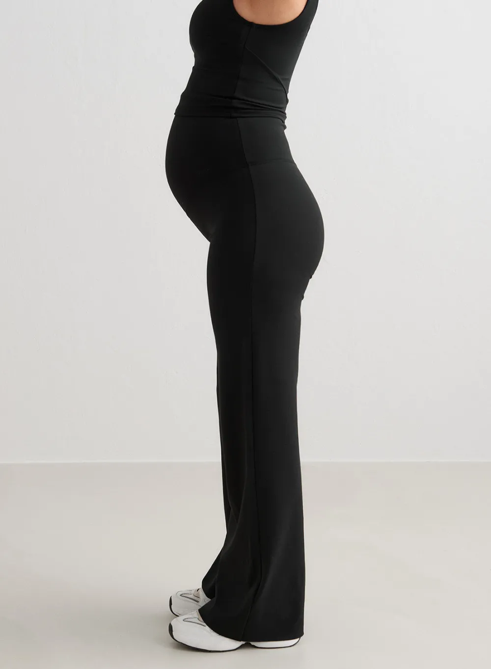 Sense Tights|Workout Pants^AIM’N Black Sense Maternity Wide Pants