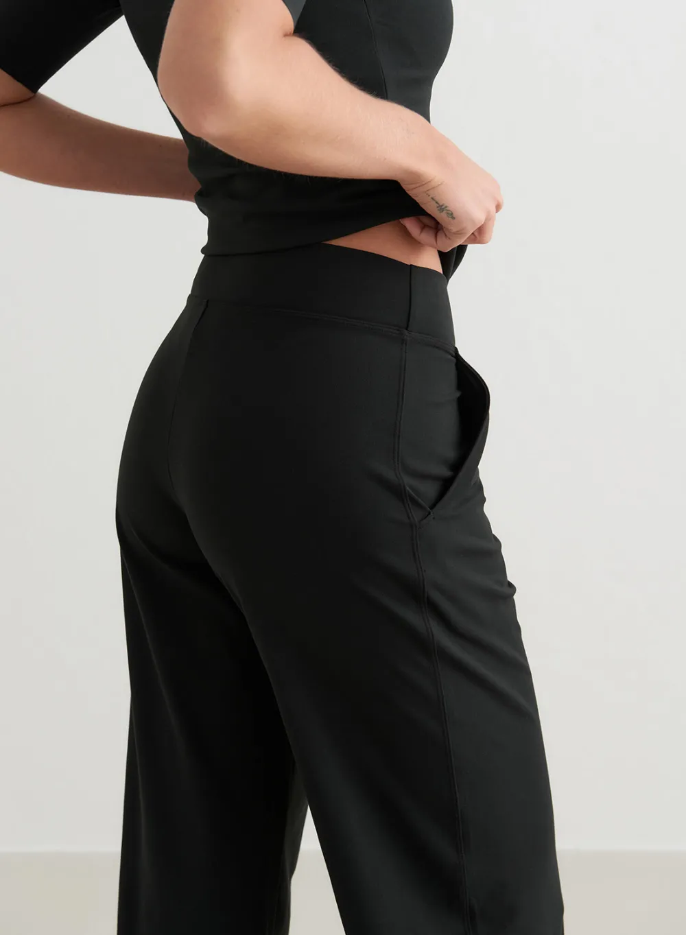 Sense Tights|Workout Pants^AIM’N Sense Wide Pants Black