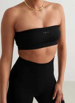 Seamless Sports Bras^AIM’N Black Shape Seamless Bandeau Bra