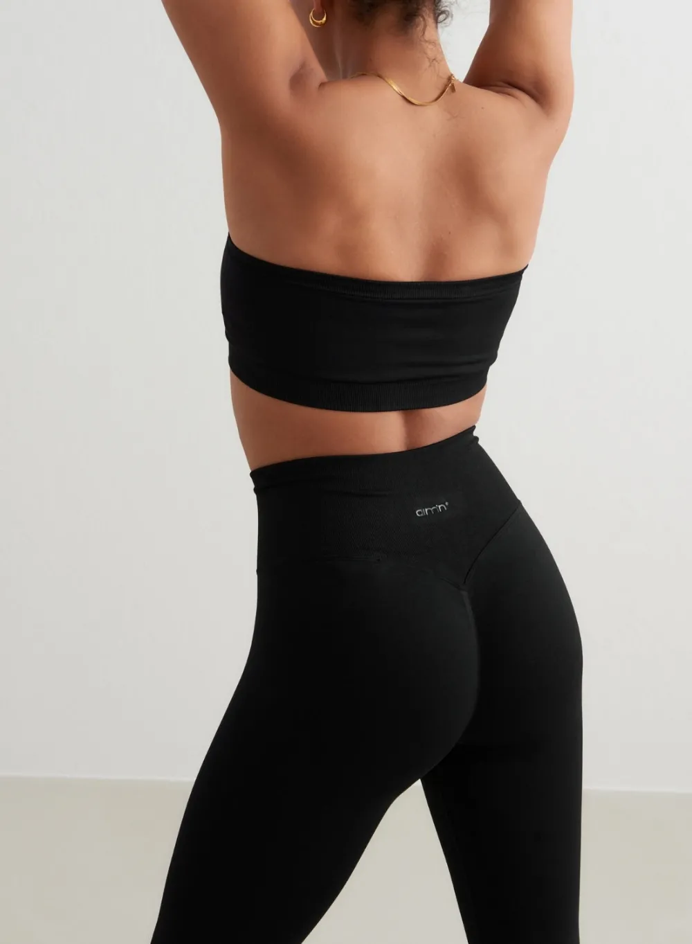 Seamless Sports Bras^AIM’N Black Shape Seamless Bandeau Bra