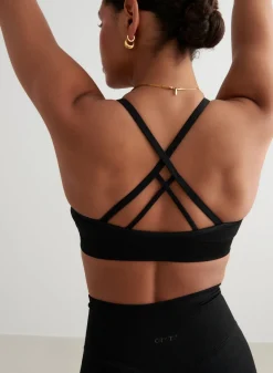 Seamless Sports Bras^AIM’N Shape Seamless Cross Back Bra Black