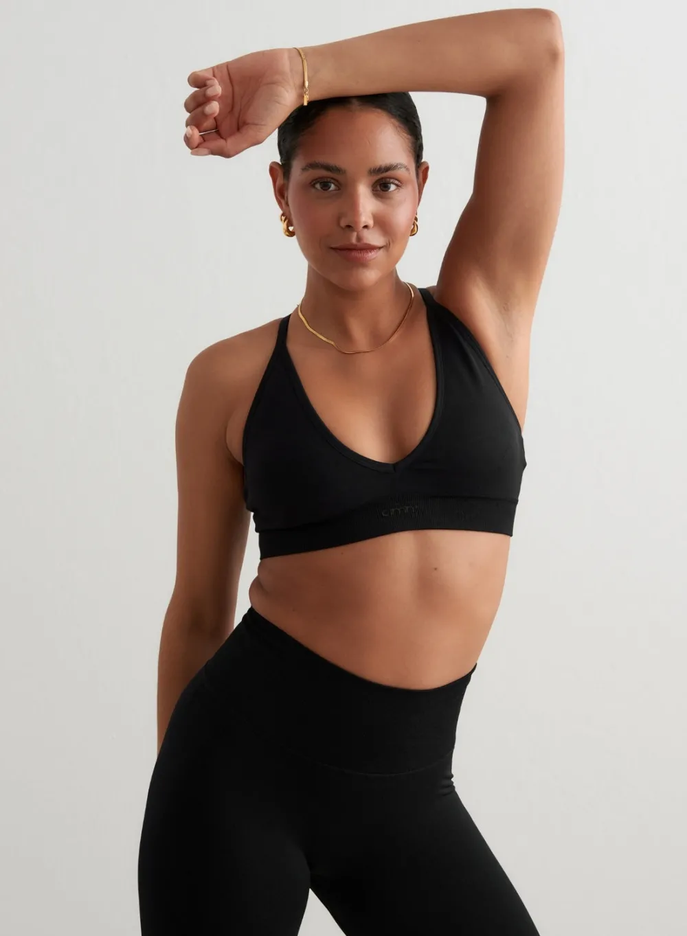 Seamless Sports Bras^AIM’N Shape Seamless Cross Back Bra Black