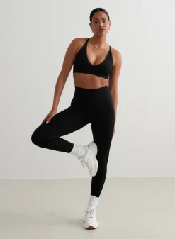 Seamless Sports Bras^AIM’N Shape Seamless Cross Back Bra Black