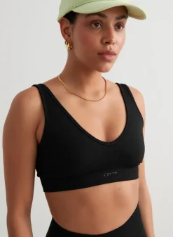 Seamless Sports Bras^AIM’N Shape Seamless Deep Cut Bra Black