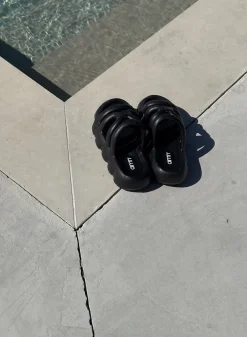 Strap Bras^AIM’N Black Strappy Slide