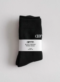 Sokker^AIM’N Thermo Wool Socks Black