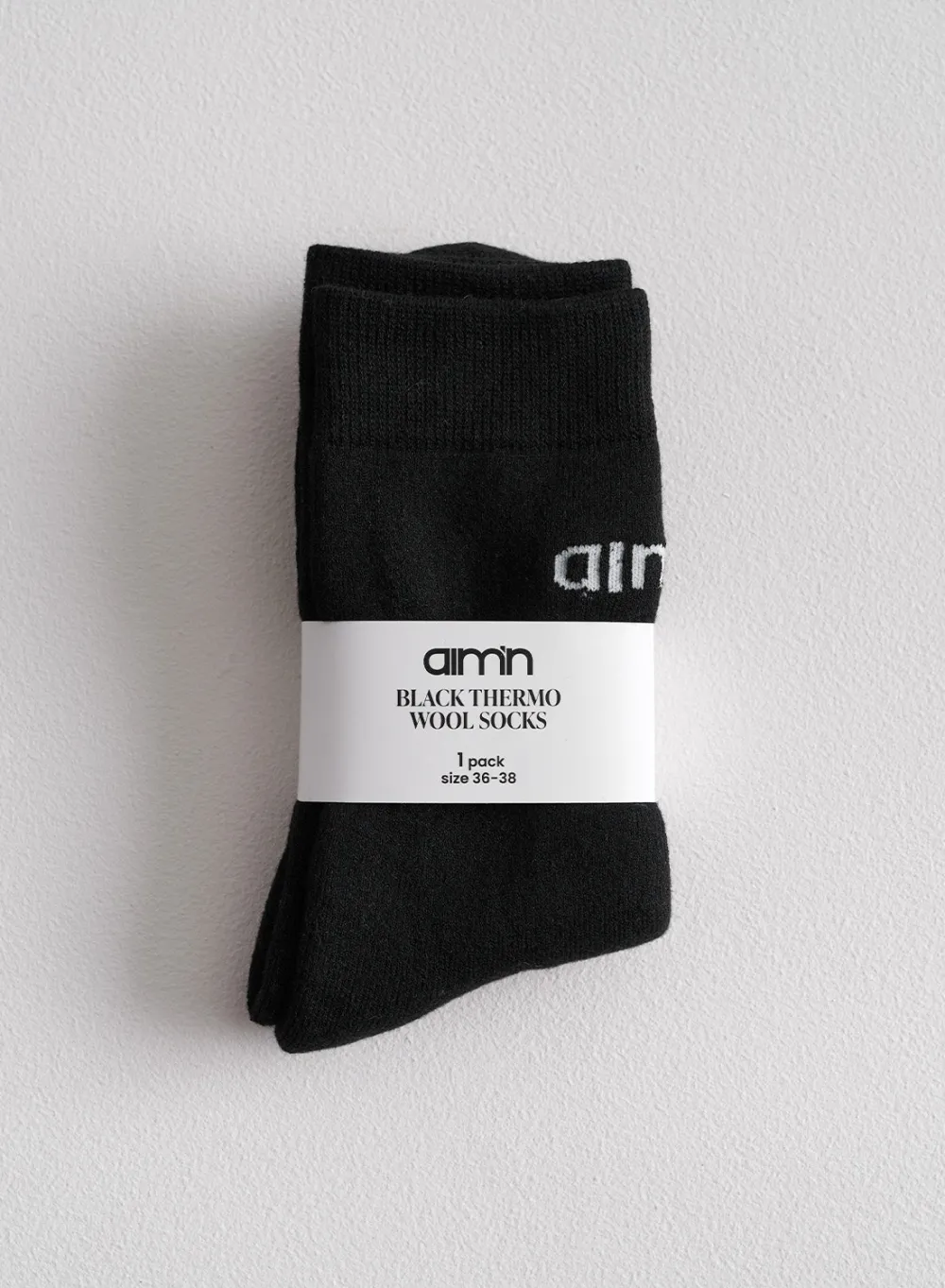 Sokker^AIM’N Thermo Wool Socks Black