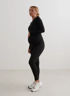 Treningstights|Tights for Gravide^AIM’N Black Warming Maternity Tights