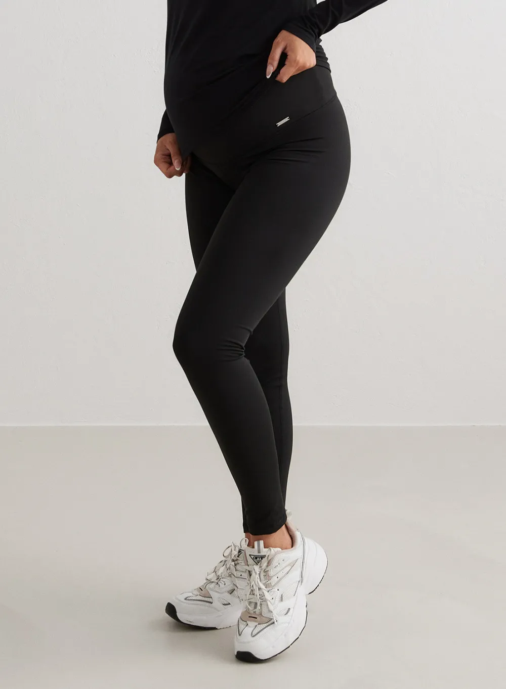 Treningstights|Tights for Gravide^AIM’N Black Warming Maternity Tights