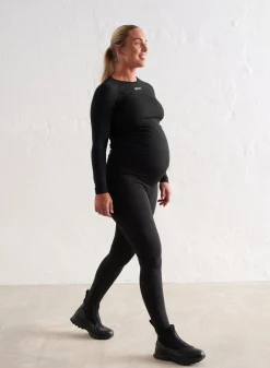 Treningstights|Tights for Gravide^AIM’N Black Warming Maternity Tights