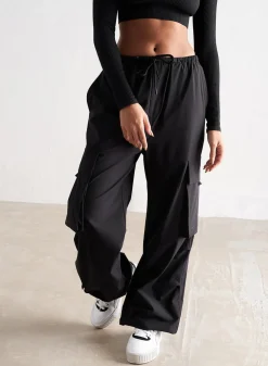 Workout Pants^AIM’N Windbreaker Parachute Pants Black