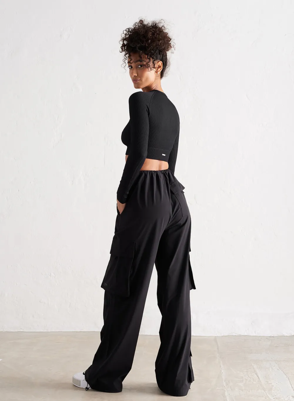 Workout Pants^AIM’N Windbreaker Parachute Pants Black