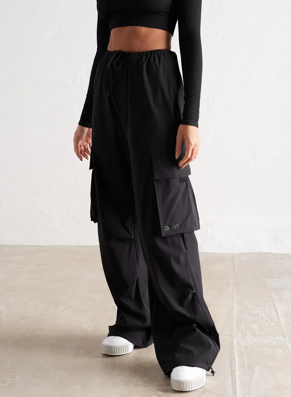 Workout Pants^AIM’N Windbreaker Parachute Pants Black