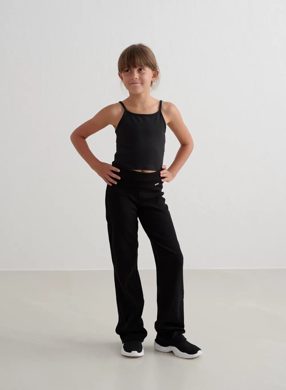 Workout Pants^AIM’N Young Ease Ribbed Pants Black