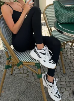 Sneakers^AIM’N Black/white Athena 100 black / white