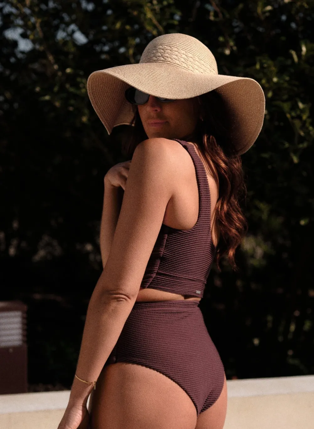 Bikinitopper^AIM’N Capri One Shoulder Bikini Bra Cacao