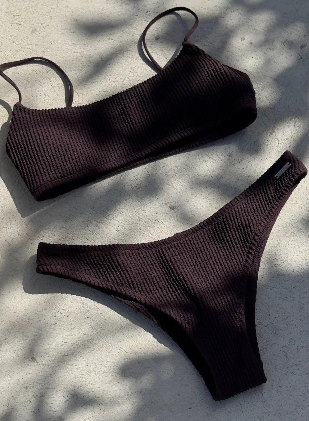 Bikinitruser^AIM’N Capri U-shape Bikini Bottom Cacao