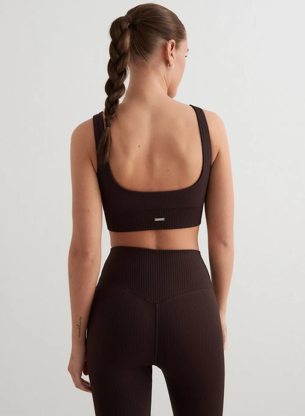 Ribbed Sports Bras|Seamless Sports Bras^AIM’N Ribbed Seamless Bra Cacao
